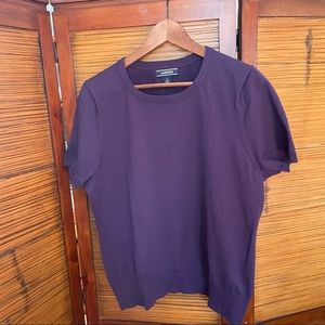 Lands’ End Short Sleeve Supima Sweater